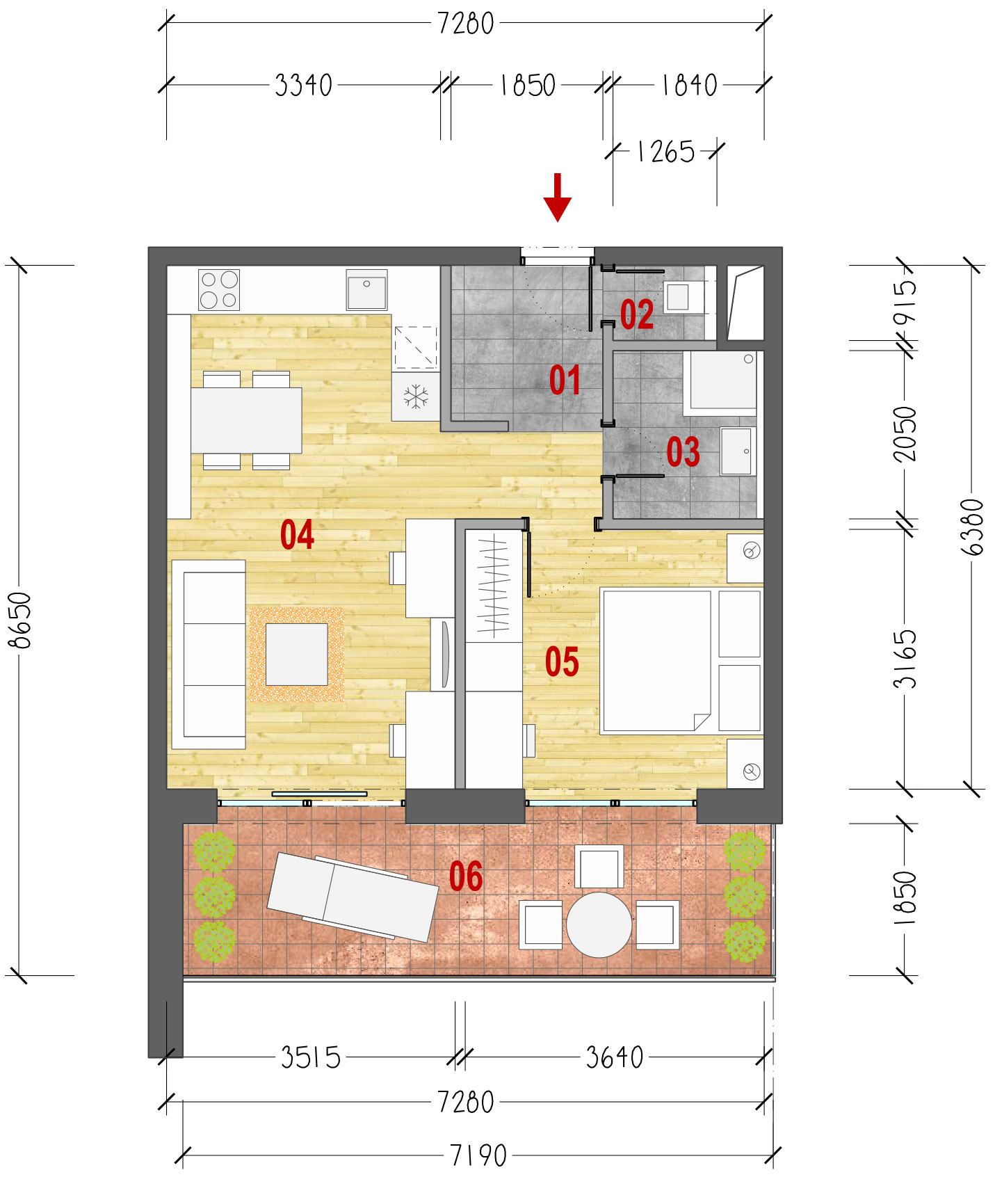 Apartmán A.4.12